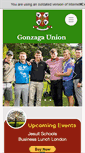 Mobile Screenshot of gonzagaunion.ie