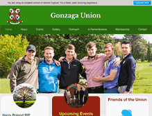 Tablet Screenshot of gonzagaunion.ie